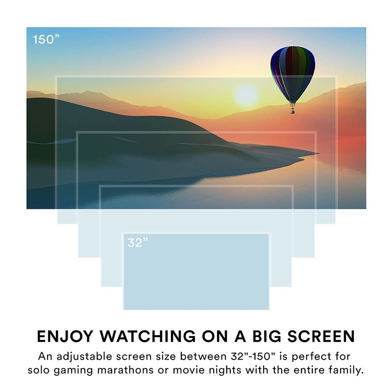 Core Innovations 150" LCD Home Theater Projector (Black)