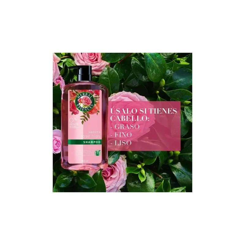 Shampoo Herbal Essences Suavidad Rosa Mosqueta 865 ml