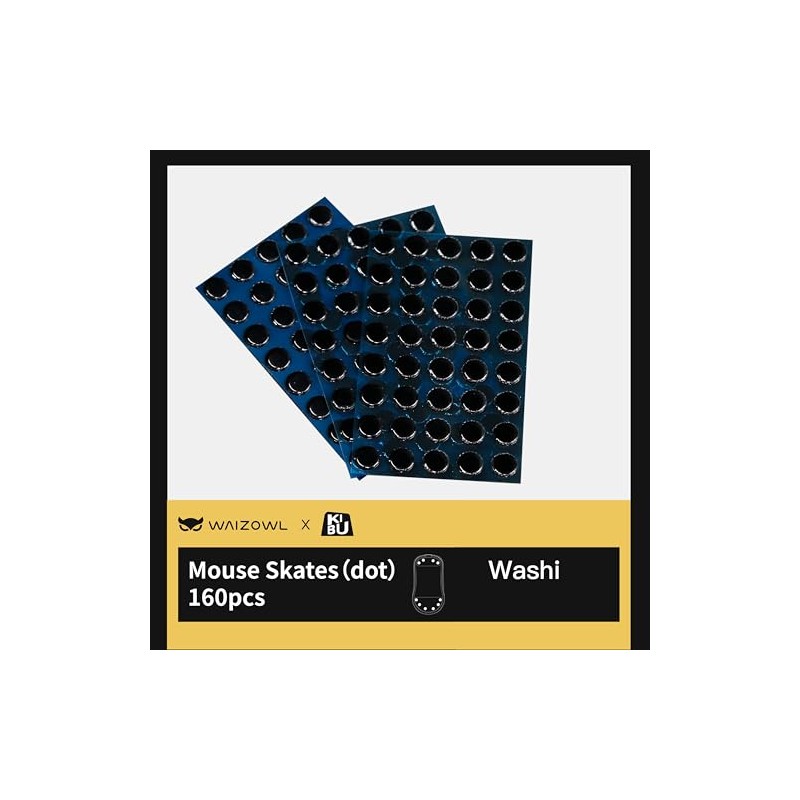 WAIZOWL x KIBU Universal Mouse Sole (DOT) 160PCS (Washi)