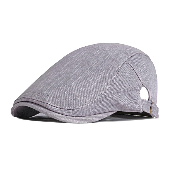 YAMEIZE Retro Cotton Flat Cap for- Men Ivy Newsboy Peaky
