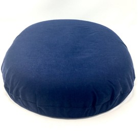 Foam Ring Cushion, Removable Cover, Navy Cover, 18 inches