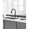 TIORIY Black Kitchen Faucet 3 Hole with Pull Down Sprayer,