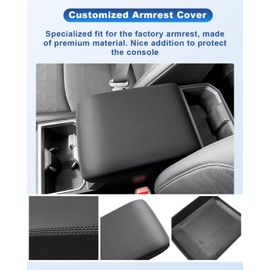 CDEFG 2025 2026 Tacoma Center Console Armrest Cover Compatible with 2024 2025 2026 Toyota Tacoma (4th Gen Tacoma) Accessories ABS Material Anti-Scratch Armrest Cushion Lid Protector(Full Coverage)