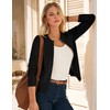 Women's Black Zip Up Cardigan Sweaters Lightweight Cardigans for Women