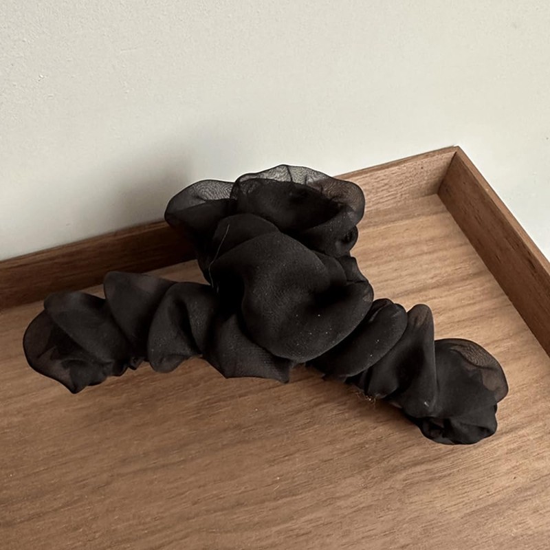 Changjiq Hair Clip, Large Hair Clip, Chiffon, Hair Ornament, Hair