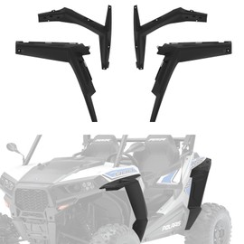 LitMiRaCle Wider Extended Front Rear Fender Flares & Mud Flaps Kit for Polaris 2014-2023 Polaris RZR 900/S/Trail 900 EPS, Exterior Accessories (Replace #2879434), 4Pcs