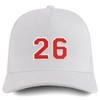 Trendy Apparel Shop Number 26 Varsity Font Embroidered 5 Panel