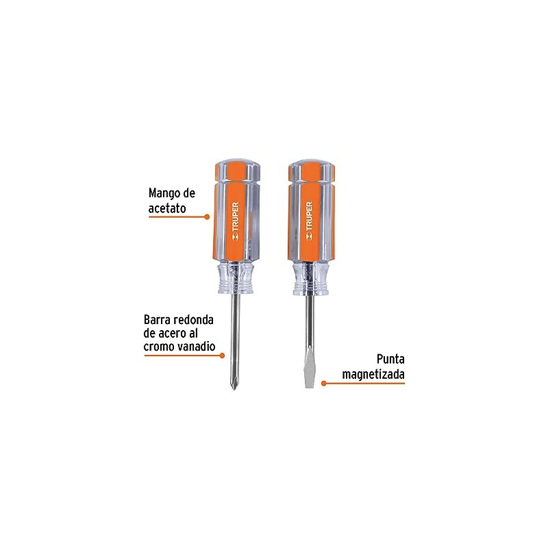 Truper DES-MINI-2, Duo de mini desarmadores