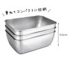 Shimomura Kihan 34051 Tsubamesanjo Stacking Bat, Square, Set of 3,