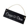 Carpe Diem Engraved Slate Sign, Sun Door Sign, Enjoy the