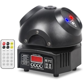 Moving Head Light, DJ Stage Lights with 13 Channel DMX Control and Sound Activation for Party Home KTV Bar