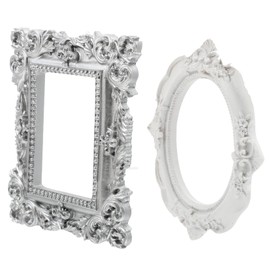 GRIRIW 1 Set Vintage Mini Photo Frames for Nail Art and Jewelry Display Adornments for Creative Photography and Unique Desk Decoration