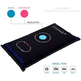 Pack of 2 1kg Car Home Dehumidifier Large Dry Bag Moisture Killer Absorber Pad Reusable Box Gift