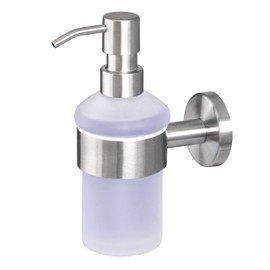 Bad-Serie Piazza Soap Dispenser Made of High-Quality Stainless Steel Wall Assembly