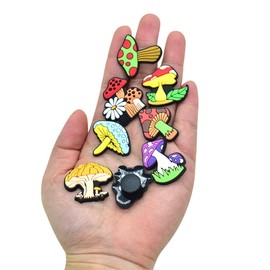 21 Pcs Mushrooms Shoe Charms Plants Shoes Charms for Adults Kawaii Cartoon Mushroom Cute Shoe Accessories Pins Decoration Charm