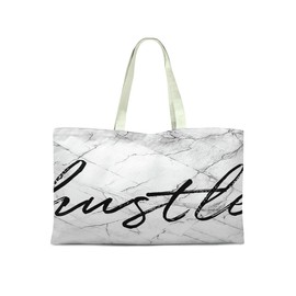 Le Jardin du Lin Printed Shopping Bag Reusable Foldable Fabric Bag with Two Long Handles Size: 50 x 40 cm
