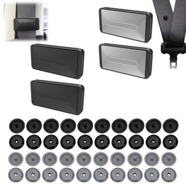 Auto Sicherheitsgurt Einsteller, Auto Sicherheitsgurt Clips, Sicherheitsgurt Stopper, Universal Sicherheitsgurt Gurt Knopf, 4 Stück Autositz Gurtversteller, 20 Stück Sicherheitsgurt Stopper Knopf