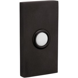 Baldwin 4863 3" x 1-1/2" Illuminated Rectangular Door Bell from the Estate Collection - Oil Rubbed Bronze