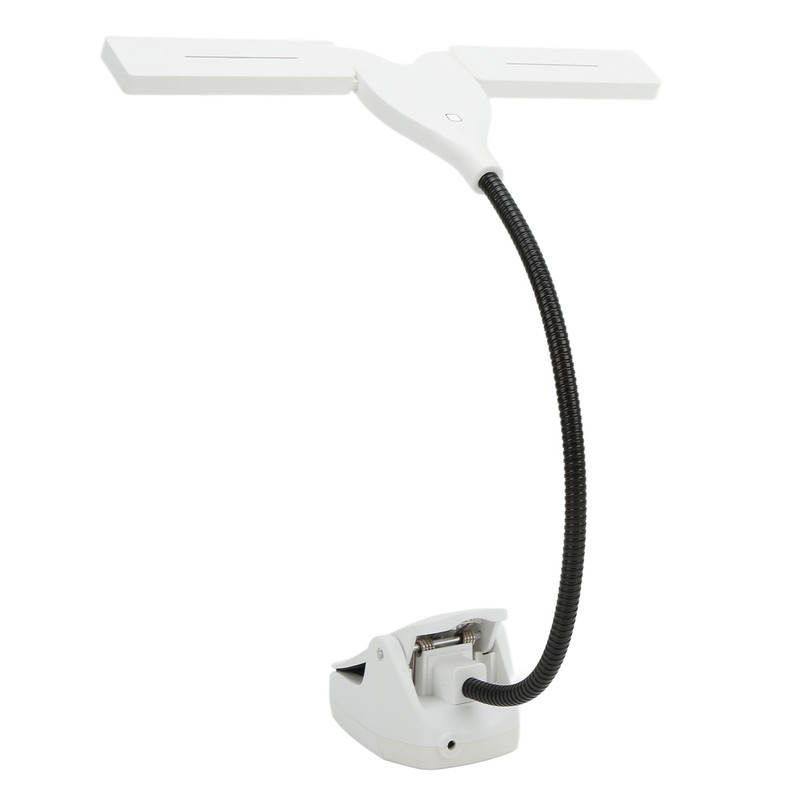 Music Stand Light LED Rechargeable Bendable Professional Design White Lamp