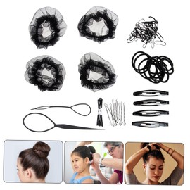 LIFKOME 1set Invisible Hair Bun Nets for Women Elastic Hair Nets for Dancers Ballet Styles Everyday Use Lightweight Versatile