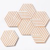 Table Tiles Optic Set of 6 by Bower for Areaware
