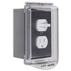 Safety Technology International, Inc. STI-6519 Single-Gang Hinged Clear Protective Polycarbonate