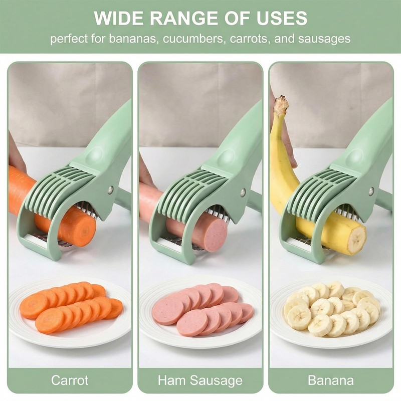 Banana Slicer 1 Pcs Fruit Cutter For Banana Strawberry Grape