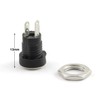RLECS 12pcs 2 Pin DC Power Female Jack Socket Panel