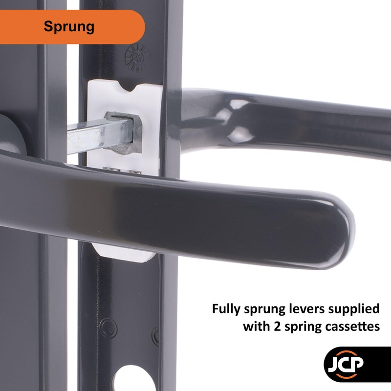 JCP PRO uPVC Door Handle Pair Set Sprung 92 PZ