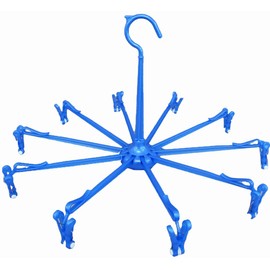 Ohe My Laundry 2 Laundry Drying Hanger, Mini, Parasol, Blue, 10 Pcs., Rod, Clothesline, Lintel, Gripping Hook