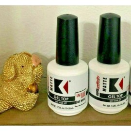 KUPA 2 Bottles Kupa GelFinity Gel MATTE Top Coat 0.5oz