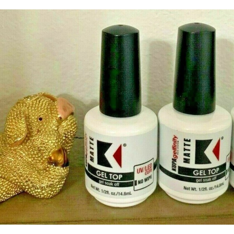 KUPA 2 Bottles Kupa GelFinity Gel MATTE Top Coat 0.5oz