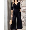 XNC Women's Casual Jumpsuits 2025 Summer Trendy Wrap V Neck