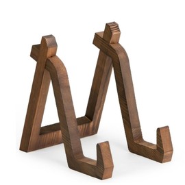 Wood Display Stand,6 Inch Plate Display Stand,Multifunctional Book Display Stand,For Decorative Picture Frame Dish Photo Plaque Platter Wood Stand Etc