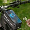 1L Bicycle Bag Reflective Bike Frame Fronttube Bag Touchscreen Mobilephone