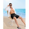 BALEAF Swim Shorts Men Rash Guard Swimming Trunks with Zip