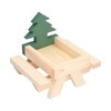 Squirrel Picnic Table Wooden Funny Squirrel Feeder with Corn Cob