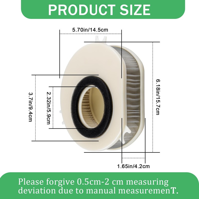 5EL-14451-00 HFA4913 Air Filter Replacement for Yamaha V-STAR 1100 XVS1100