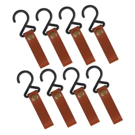 Totority 3sets Portable Camping Cookware Hooks Durable Pu Hangers for Outdoor Cooking Hiking Barbecue and Picnic Use Easy Install Buckle Design for Ropes and Rods 8pcs*3