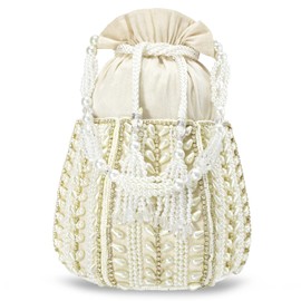 Aheli Indian Potli Bags Gift for Women Evening Bag Clutch Ethnic Bride Purse with Drawstring