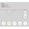 Ivilon Adjustable Brackets for Curtain Rods - for 1 or