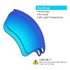 SmartVLT Men's Ice Blue Replacement Lenses for Oakley Fast Jacket
