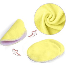 MAFAB Set 4 Almohadillas Desmaquillantes Reutilizables Microfibra Rosa Azul Blanca Amarilla Ecologicas