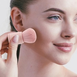 Makeup Powder Brush - Retractable Foundation Brush | Soft Makeup Tool for Foundation Blush, Portable Eye Shadow Cosmetic Applicator