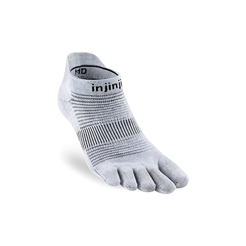 injinji Run Original Weight, No Show, gray