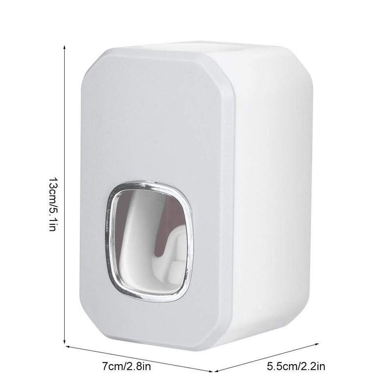 MAGT Automatic Toothpaste Dispenser, Punch Free Wall Mounted Automatic Toothpaste