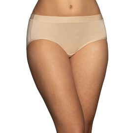 Vanity Fair womens Beyond Comfort Hipster Panties Underwear, Modal - Neutral, 7 US