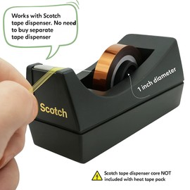 echomerx Heat Tape – 3-Pack 10mm x 33m Polyimide Heat Resistant Tape, 1” Core – No Residue, High Temp, for Sublimation, Cricut, 3D Printer, Heat Press, Electronics