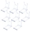 MABAHON 8Pcs Acrylic Plate Stands,Clear Display Stand Adjustable Clear Acrylic