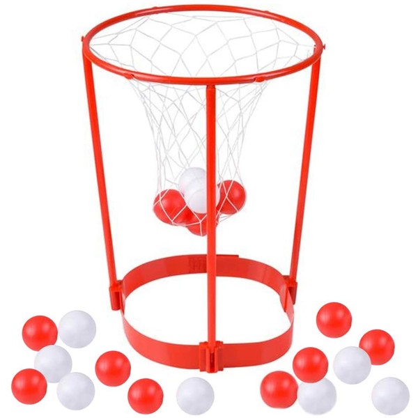 ArtCreativity Head Hoop Basketball Party Game for Kids and Adults - Adjustable Basket Net Headband with 20 Balls - Fun Gift Idea, Birthday Activity, Carnival Ball Game for Boys and Girls